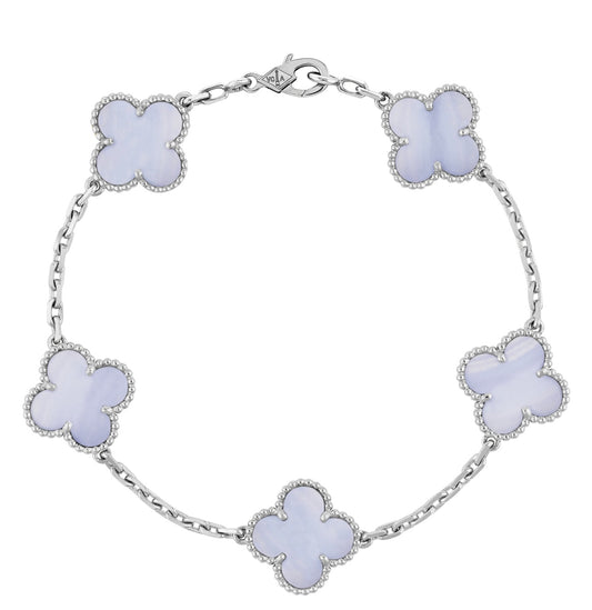 Icey Blue Clover Bracelet