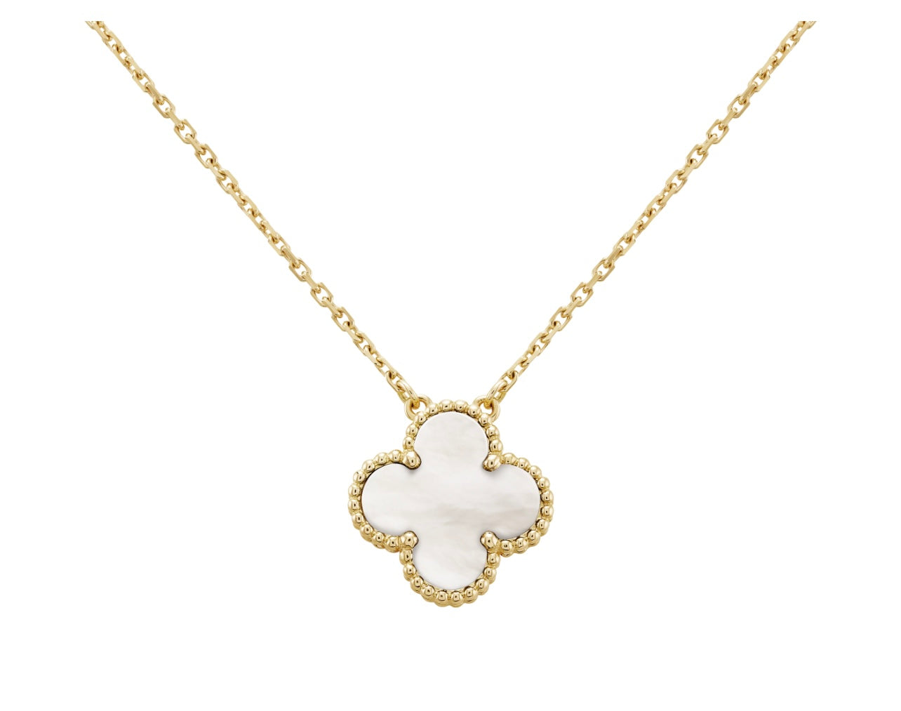 Ice White Clover Necklace