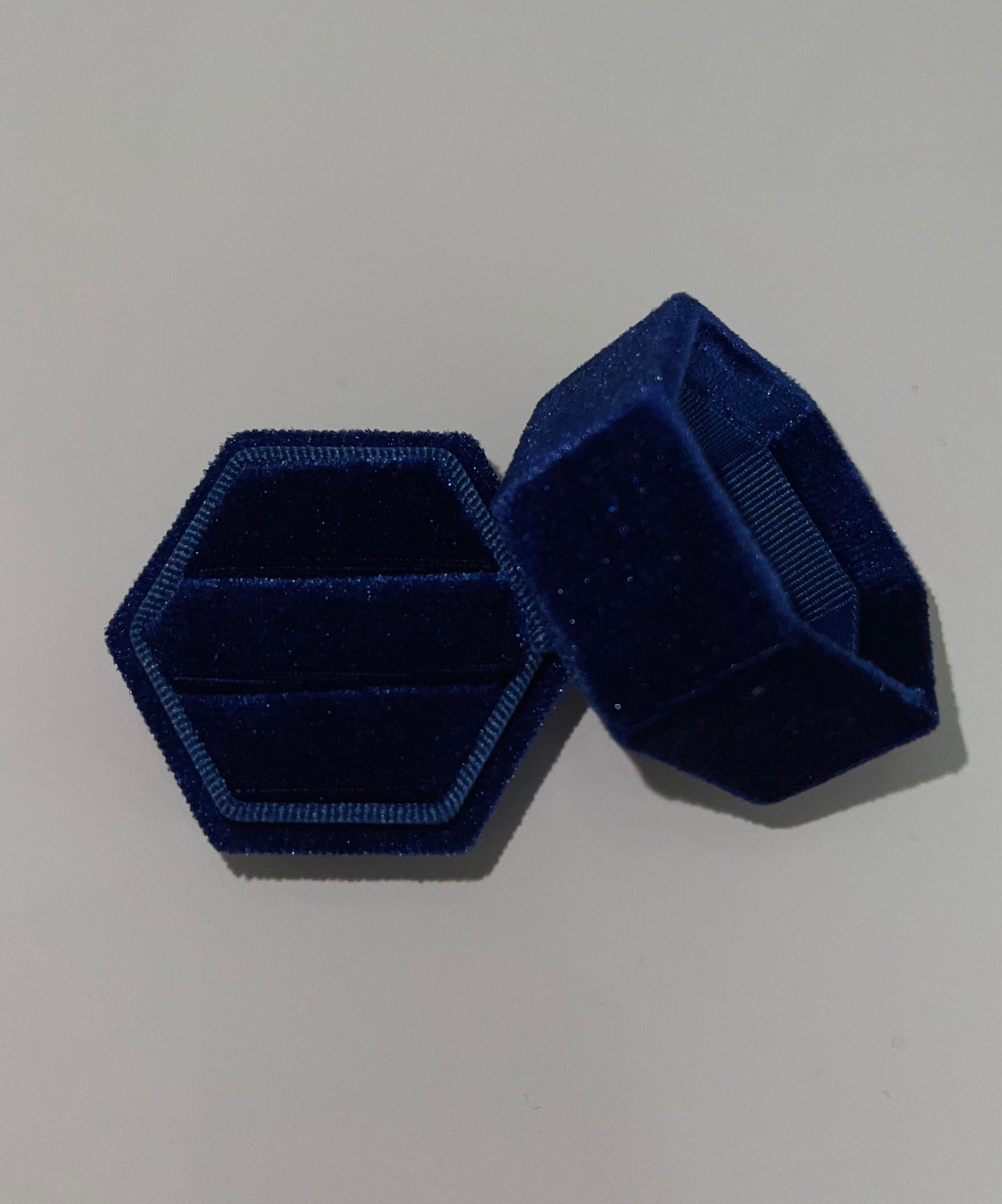 Velvet Blue Ring Box