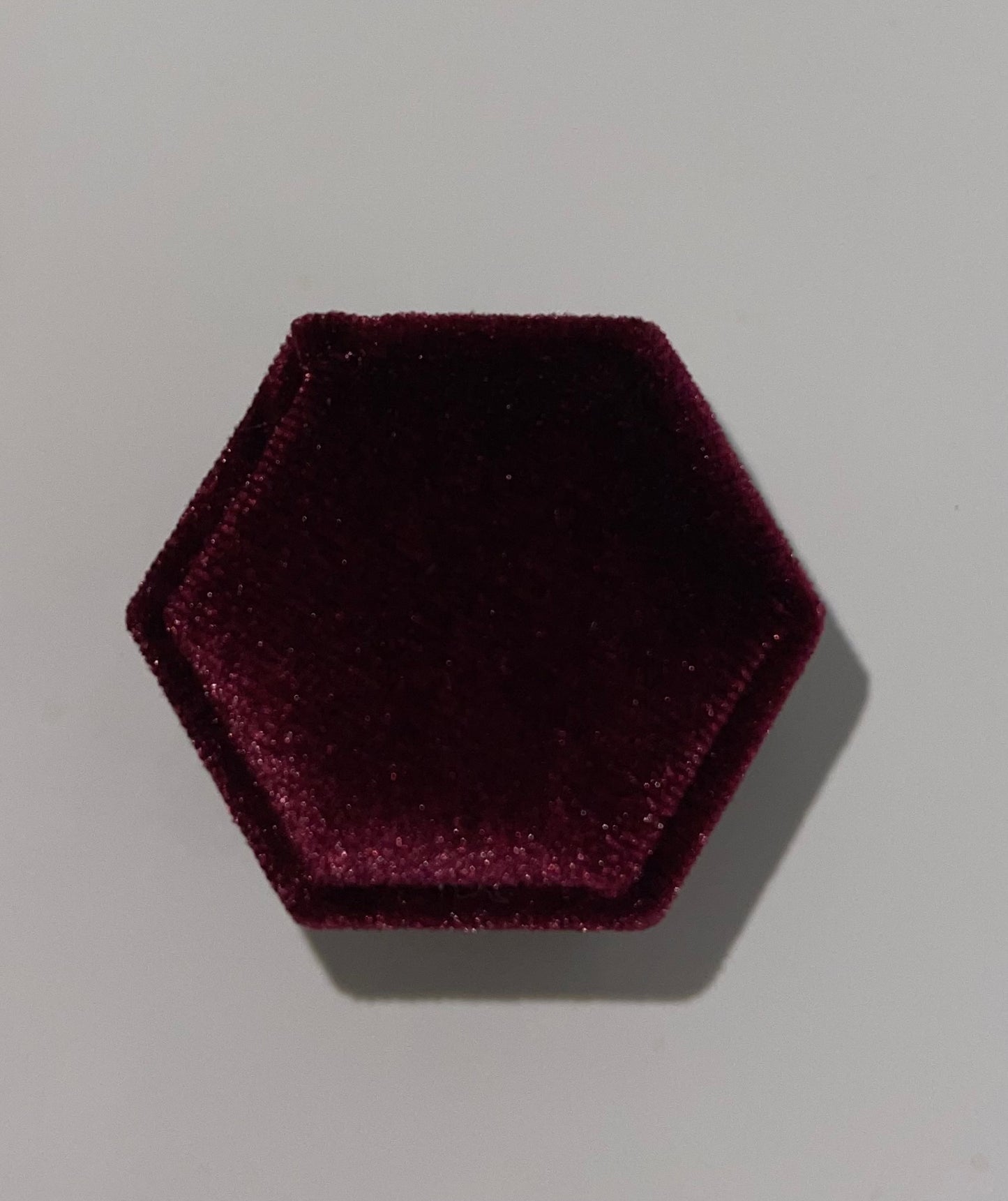 Velvet royal maroon ring box